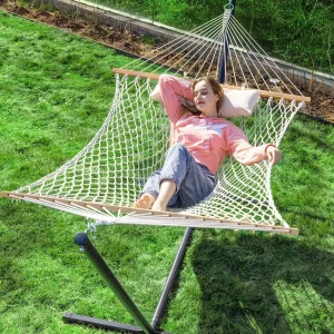 Double Rope Hammock with Stand