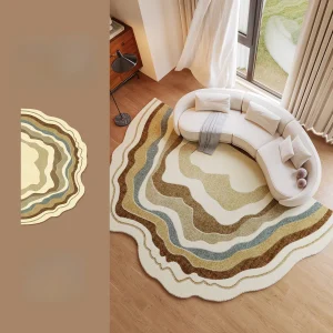 French Style Bedroom Sea Waves Carpet